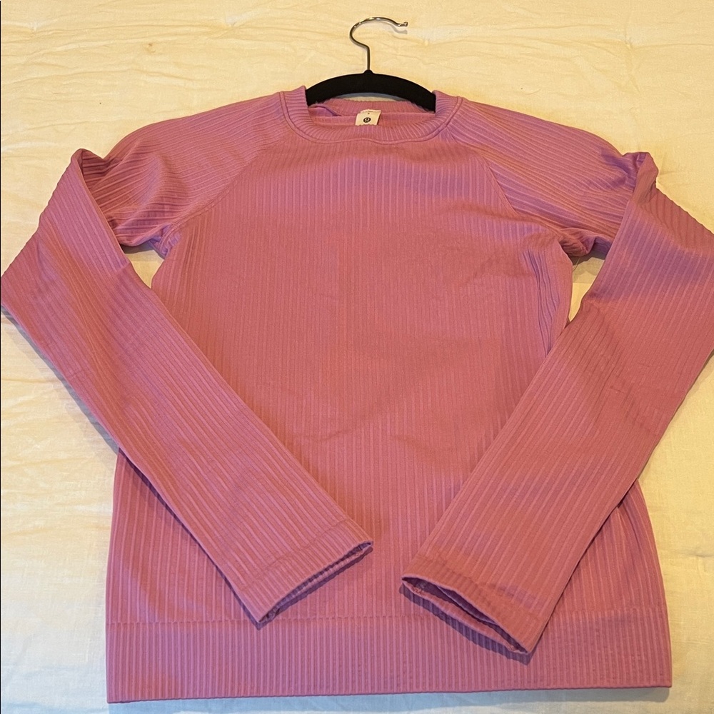 Lululemon Rest Less Pullover in Pink